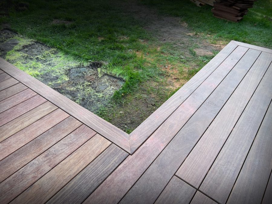 Terrasse en bois de 35 m²